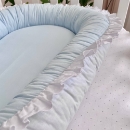 Baby Nest cu doua fete alb-albastru (3)